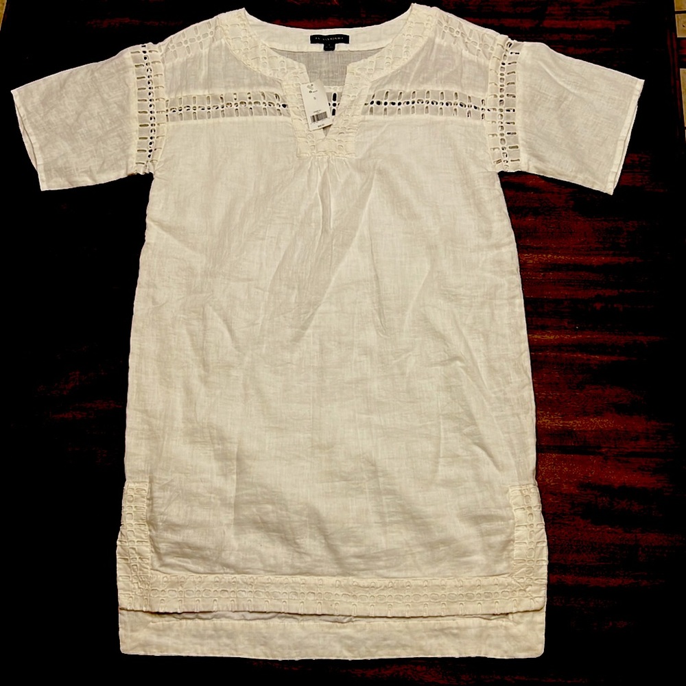 Banana Republic, white dress, size 6, NWT